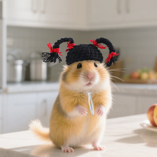 Cute Wig Hat™ for Hamsters – Make Your Pet Go Viral 🐹✨